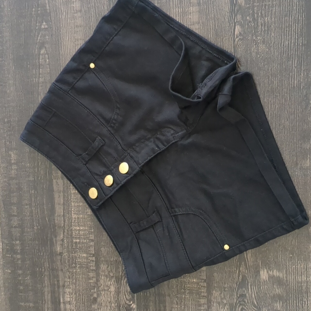 Refuge Black High Rise Shorts Size 0